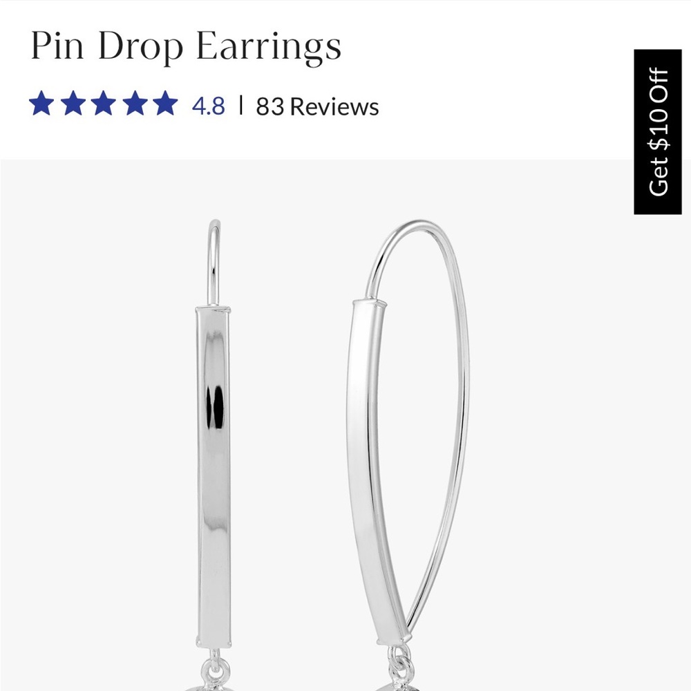 NEW in Box Sterling Silver Earrings - Picture 2 of 7